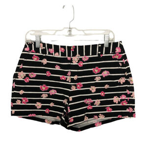 Elle Venice Women Short Floral Pocket Size 8 Front Botton Zipper Closure Pockets